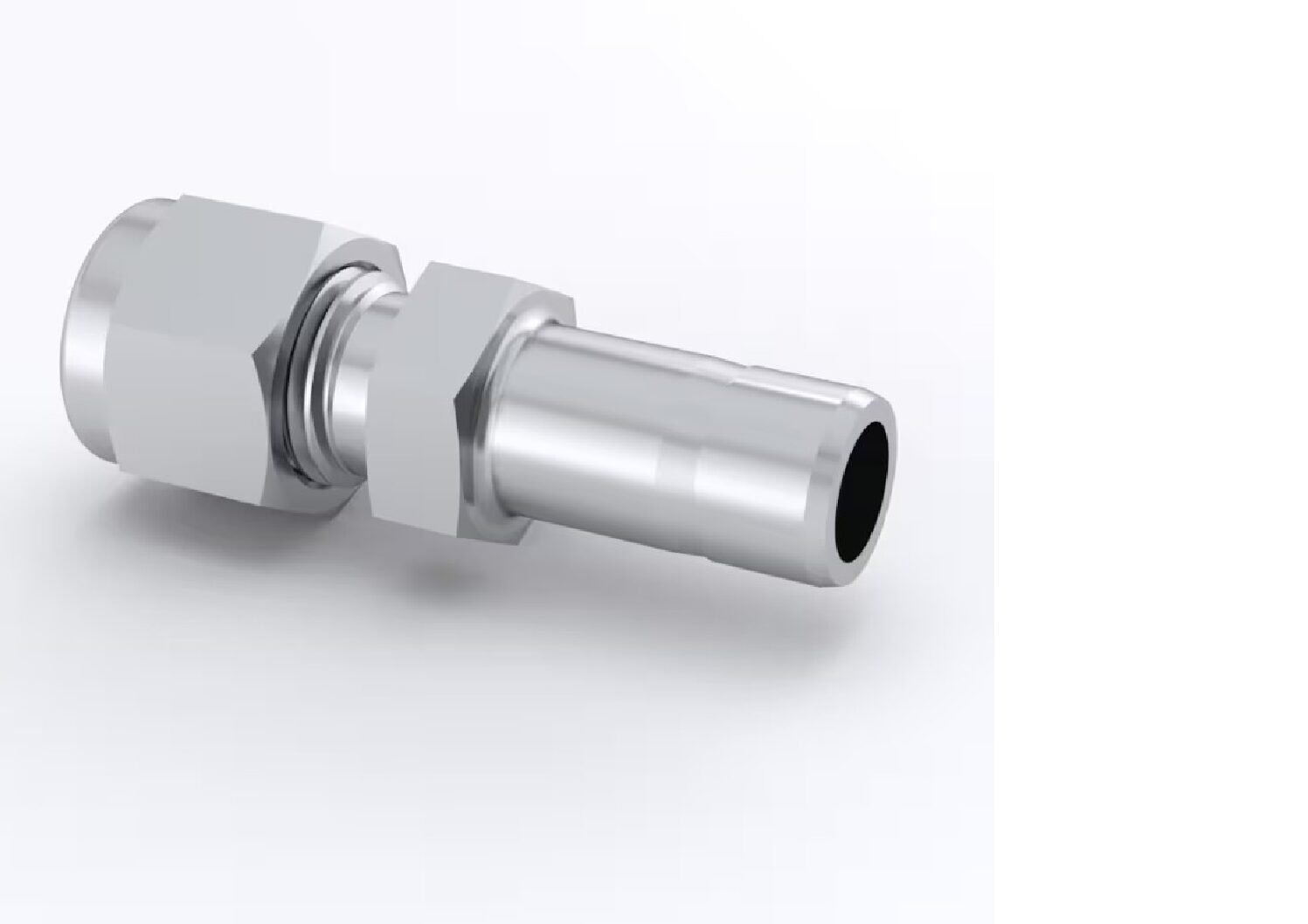 Stainless Steel Swagelok Tube Fitting, Reducer, 1/16 in. Tube OD x 1/8 in. Swagelok Tube Adapter. SS-100-R-2 - Image 1