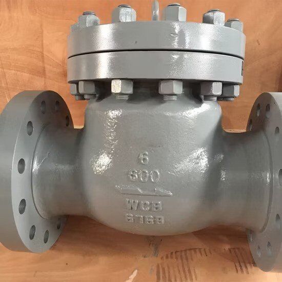 ANSI-Swing-Check-Valve-12-Inch-Cast-Iron-Ductile-Iron-Di-Flange-Type-Non-Return-Check-Valve-with-SGS-ezgif.com-avif-to-jpg-converter DBV 20" Swing Check Valve SS321 Class 300 RTJ BVC - Image 1