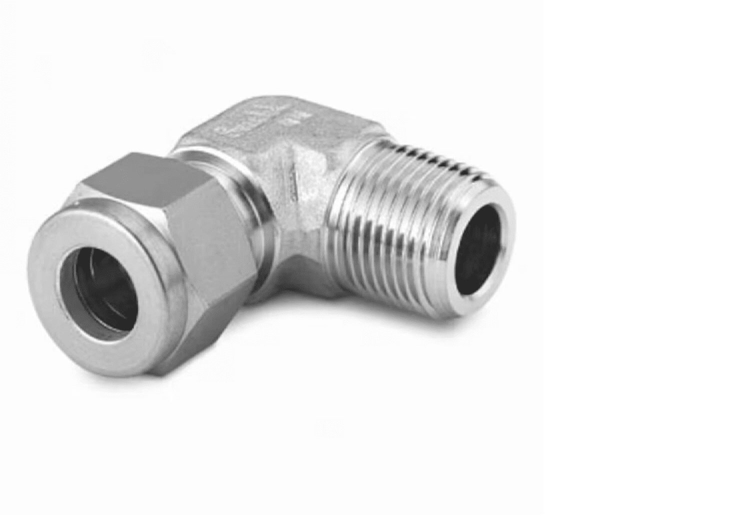 Stainless Steel Swagelok Tube Fitting, Male Elbow, 10 mm Tube OD x 3/8 in. Male NPT. SS-10M0-2-6