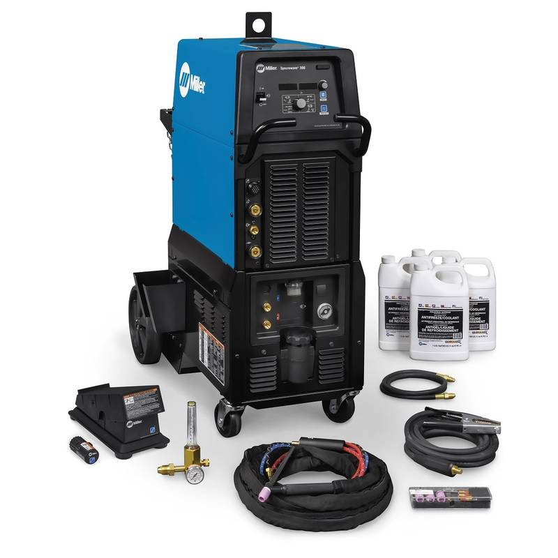 Miller Dynasty 300 Air Cooled PAK TIG/ARC Welding Machine – 300 Amps Miller Dynasty 300 Air Cooled TIG and ARC Welding Machine with 300A capacity and accessories