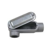 EGS O-Z/Gedney LR37 1-inch LR-type conduit body with pre-fitted cover & gasket