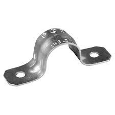 1/2" two-hole steel conduit strap by EGS Appleton