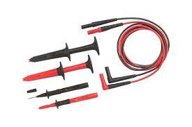 Fluke TL220 SureGrip industrial test lead set with ergonomic grips
