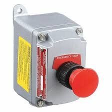 EGS Appleton EFDCB175UM1 pushbutton station with 3/4" size and 1-circuit universal feed