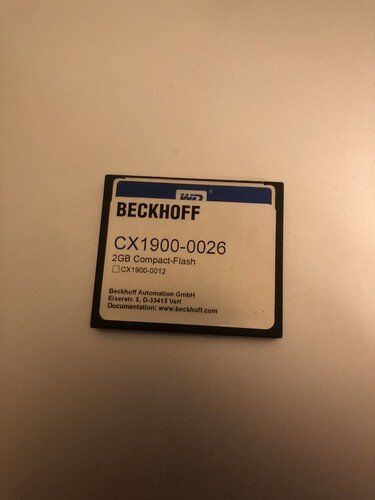 Beckhoff CX1900-0026 2 GB Compact Flash Card Beckhoff CX1900-0026 2 GB Compact Flash Card for Embedded PCs