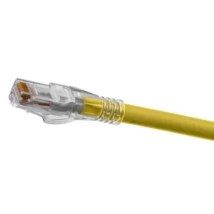 Firm Metals Ascent CAT6A Plenum Patch Cord HC6AY15P – 15 ft Yellow Firm Metals Ascent CAT6A Plenum Patch Cord HC6AY15P 15 ft yellow Ethernet cable