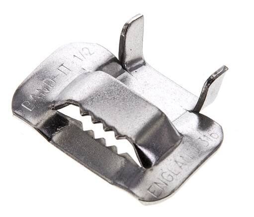 Image of Band-It 316 stainless steel strap, 1/2 inch wide, 0.5mm thick for heavy-duty fastening