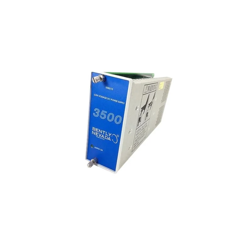 Bently Nevada 3500/15 Power Supply Module Image of Bently Nevada 3500/15 power supply module for machinery protection rack