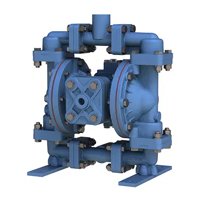 SANDPIPER Pneumatic Diaphragm Pump S05 PP/TF Image of SANDPIPER ½” pneumatic diaphragm pump S05 PP/TF with polypropylene body