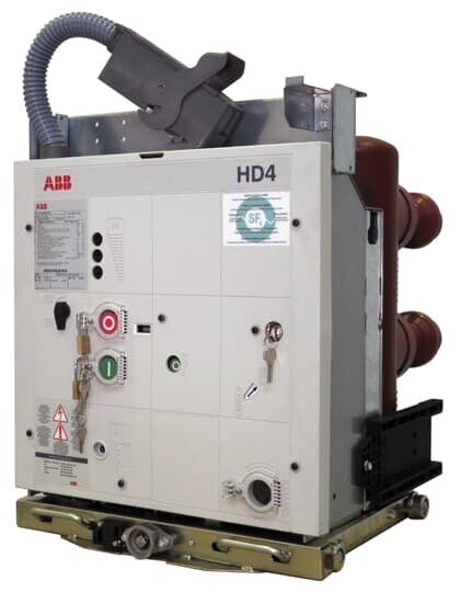 ABB HD4/P 12.16.50 Circuit Breaker 12kV 1600A ABB HD4/P 12.16.50 SF6 circuit breaker for medium voltage applications