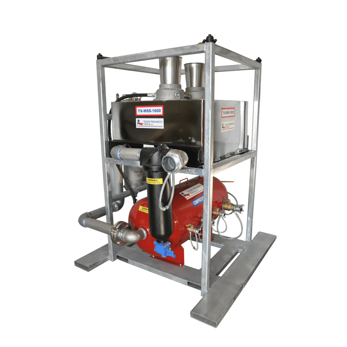 tx-mss-1600-1600-cfm-moisture-separating-system-677022 Image of Texas Pneumatic Moisture Separator, part number TX-MSS-1600, with 1600 CFM air flow rating