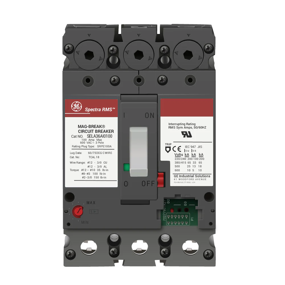 GE Spectra RMS Circuit Breaker – SELA36AI0100