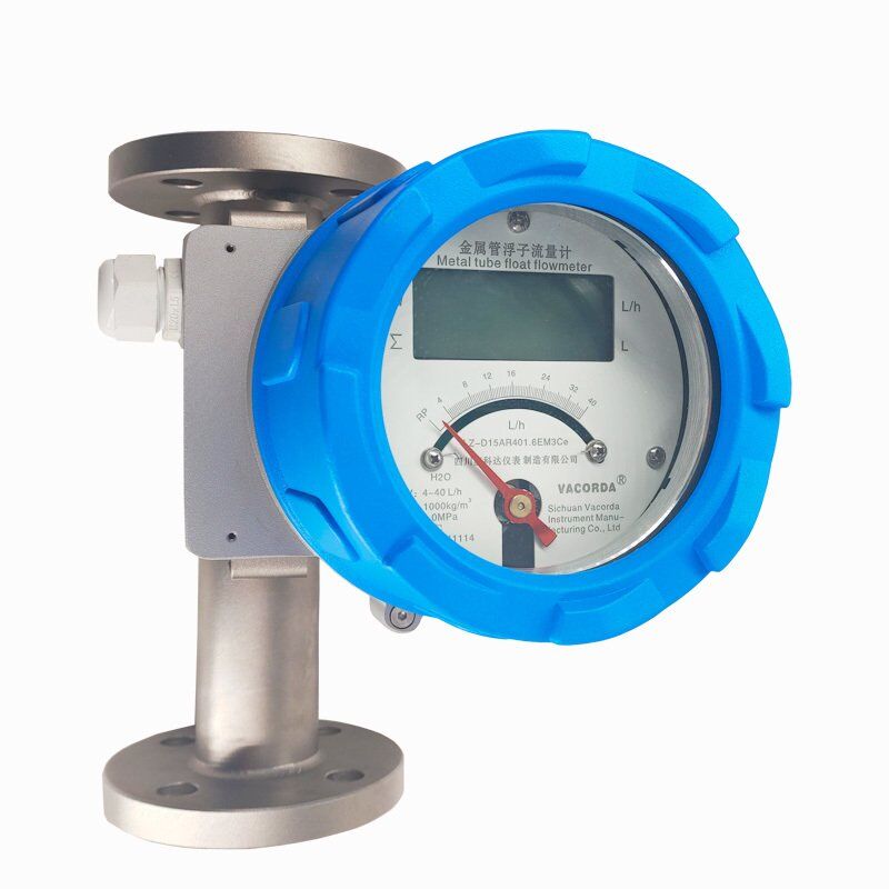 VACORDA Metal Rotor Flowmeter – SS316L, DN 80 VACORDA metal rotor flowmeter with LCD display and HART output