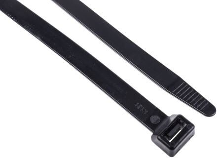 RS PRO Releasable Cable Ties 224-3180 Nylon 200mm x 7.6mm RS PRO 224-3180 Releasable Nylon Cable Ties Pack of 100