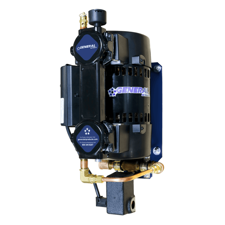 General Air Products OLR400-A oil-less riser-mounted compressor