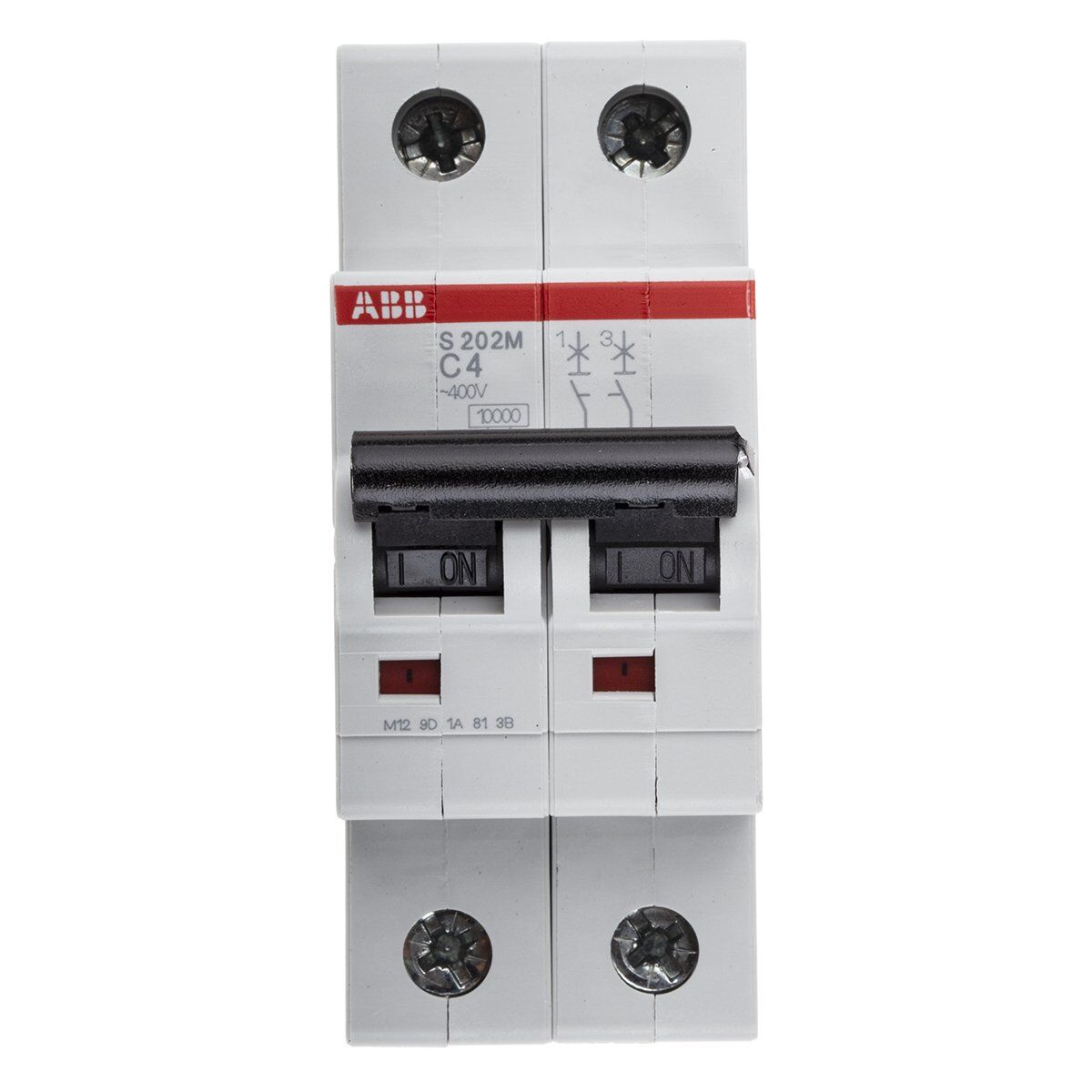 ABB S202M-C4 2P 4A Miniature Circuit Breaker