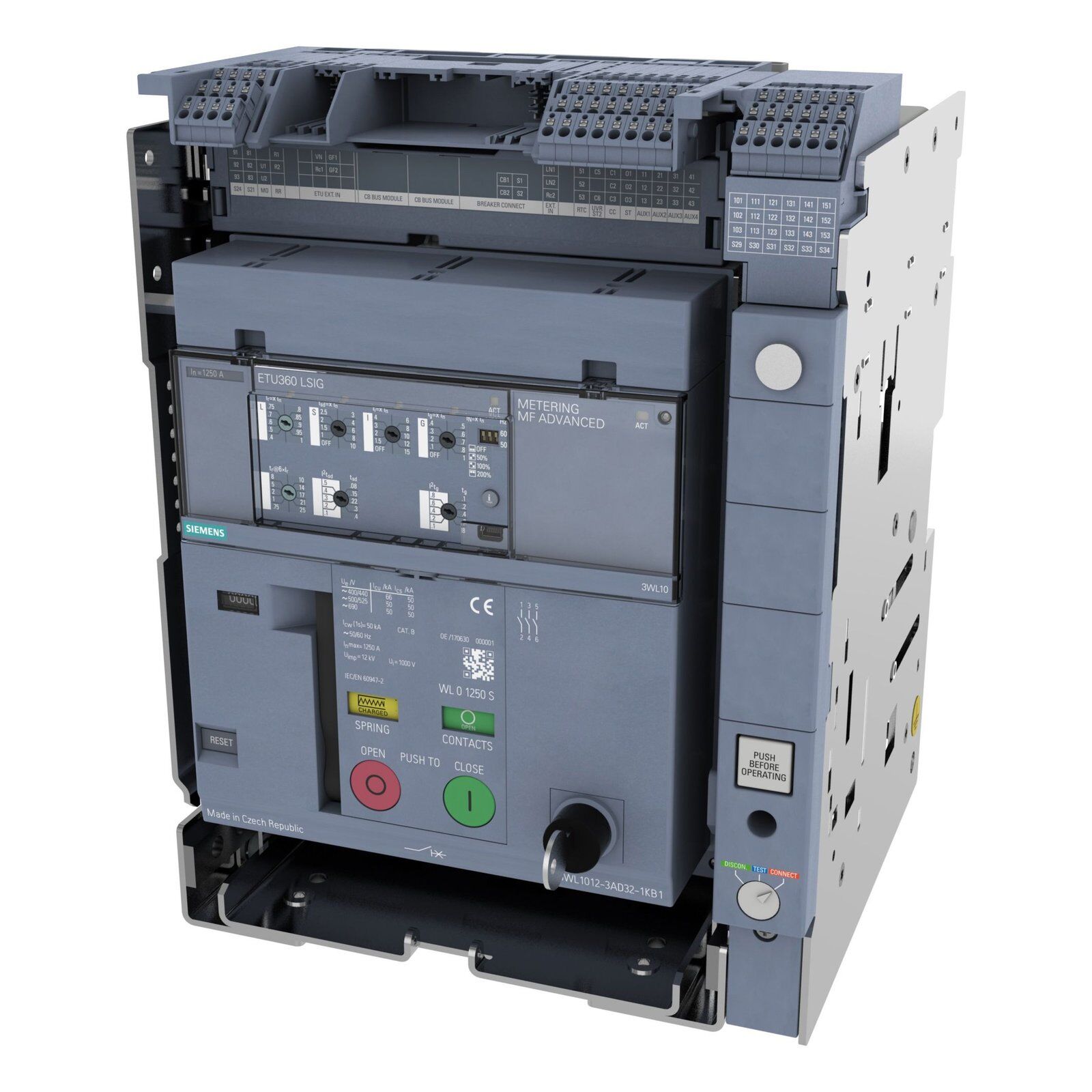 SIEMENS Circuit Breaker 3WL Rated C 3WL91110AA610AA0