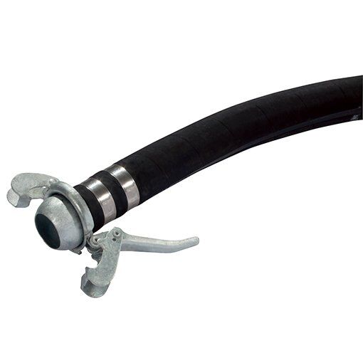 SUCTION HOSE 6 INCH x 6 MTR, RUBBER, BLACK,10BAR, 150PSI - Image 1
