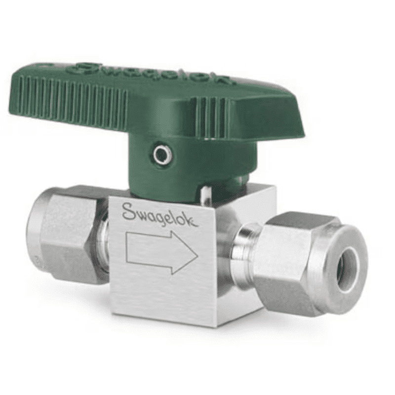 Stainless Steel Quarter-Turn Instrument Plug Valve, 10 mm Swagelok Tube Fitting, 6.4 Cv SS-10P6T-MM Swagelok™ - Image 1