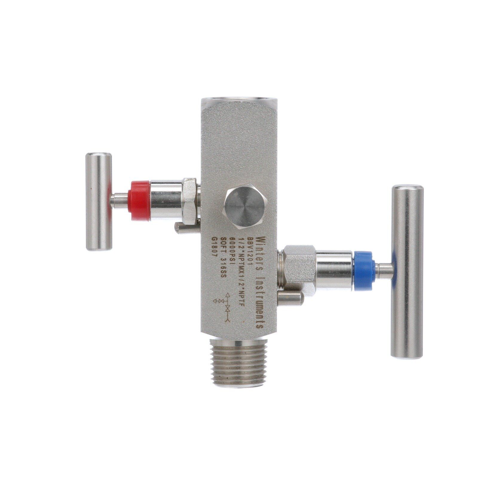 BBV Block & Bleed Valve Two Handles BBV4201 Winters Instrumentation - Image 1