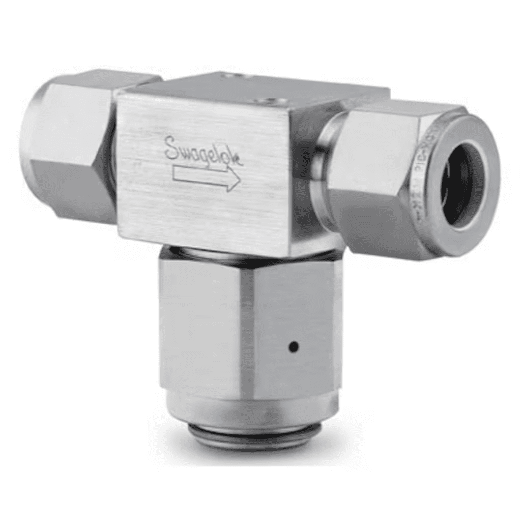 Swagelok Tee-Type Particulate Filter, 10 mm Swagelok Tube Fitting, No Element SS-10TF-MM-LE Swagelok™ - Image 1