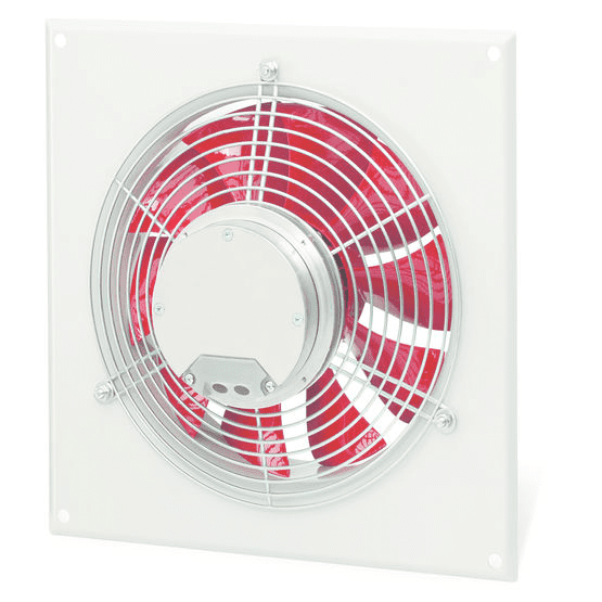 Helios Germany HQW 250/4 High-Efficiency Axial Fan with Controller and Protection Grille, 230V