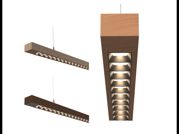 WOOD-C2 LED Linear Light WC1323K4H WOOD-C2-80°-1120-21W 3400lm/840+SUS Lux-May
