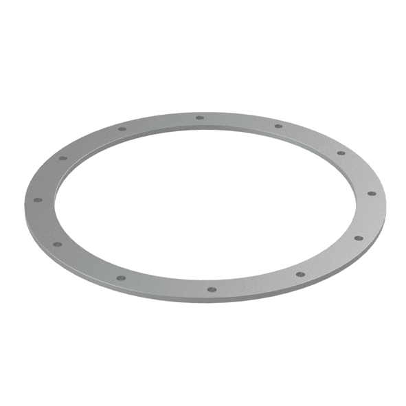 Image of chute DN 280 made of 1.0226 steel with DIN 24154 R2 standard bores