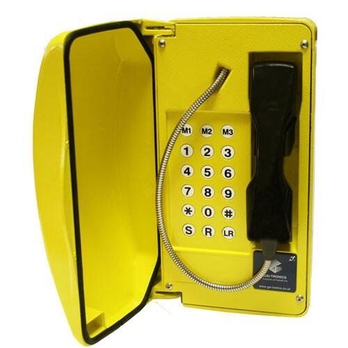 GAI-Tronics Commander SIP 18 Button Industrial Telephone – Yellow