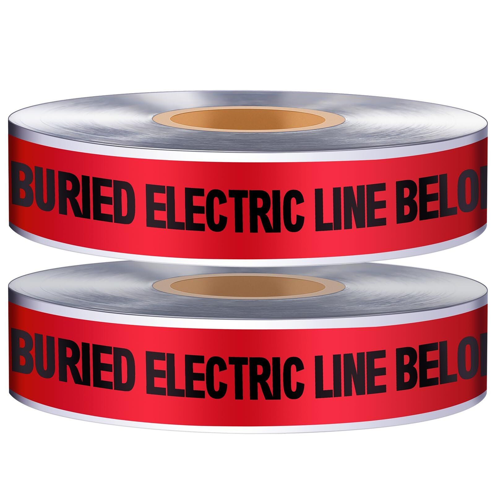 Caution Buried Electric Line Detectable Underground Warning Tape 2"x1000'