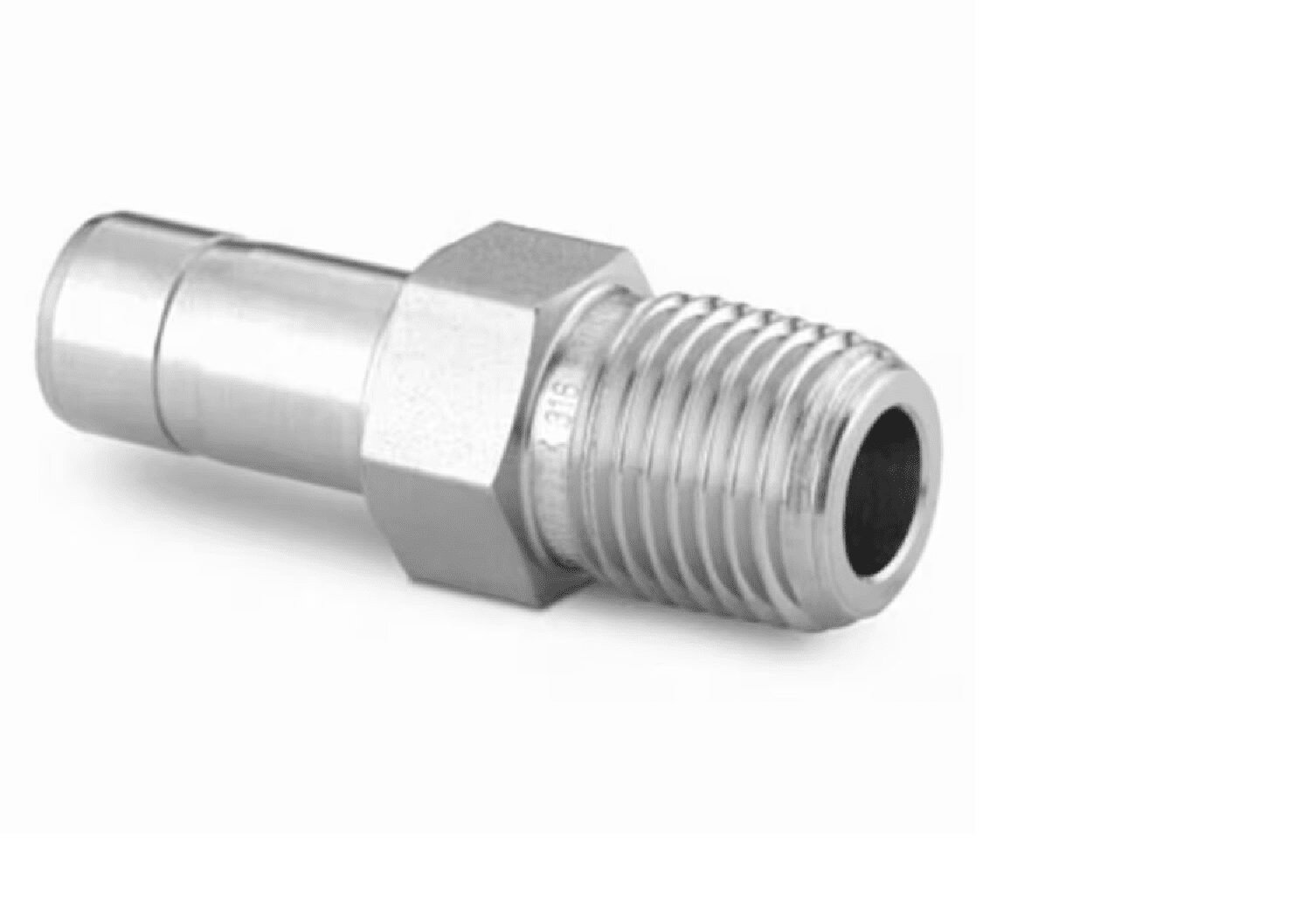 Stainless Steel Swagelok Tube Fitting, Male Tube Adapter, 10 mm Tube OD x 1/4 in. Male NPT. SS-10-MTA-1-4