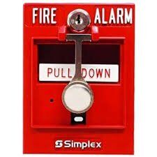 Simplex 4099-9003 Addressable Manual Pull Station Simplex 4099-9003 Addressable Dual Action Fire Alarm Pull Station