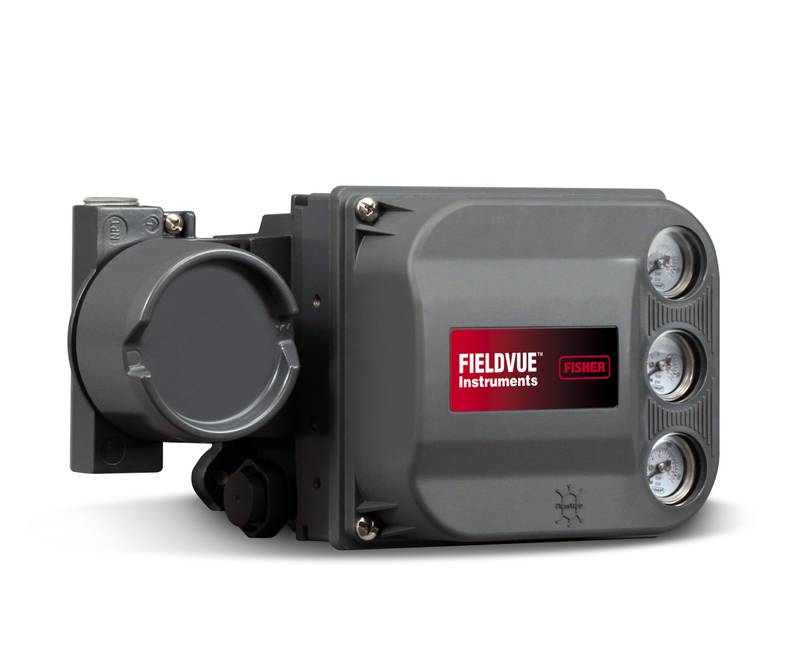 Emerson Fisher NPS 2 V150 Valve 2052 Actuator DVC6200 Positioner Image of Emerson Fisher NPS 2 V150 control valve with 2052 actuator and DVC6200 positioner