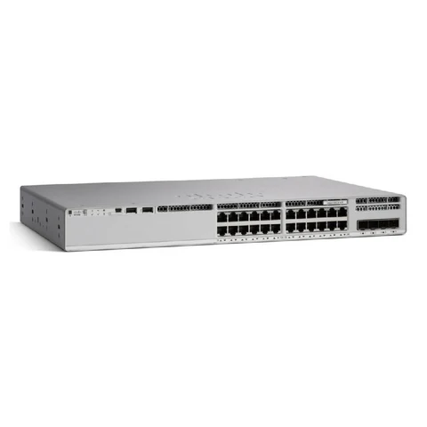 Cisco Catalyst 9200L C9200L-24P-4X-E 24-Port Full PoE+ Switch Cisco Catalyst C9200L-24P-4X-E 24-Port Full PoE+ Switch with 4x10G uplinks