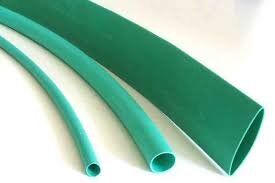 Image of green 3.5mm heat shrink tubing, 200m roll, 2:1 shrink ratio