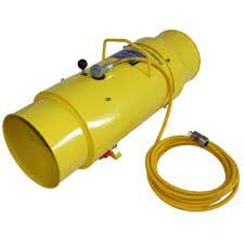 Texas Pneumatic 12" Tornado Blower with 230V explosion proof electric motor for industrial ventilation