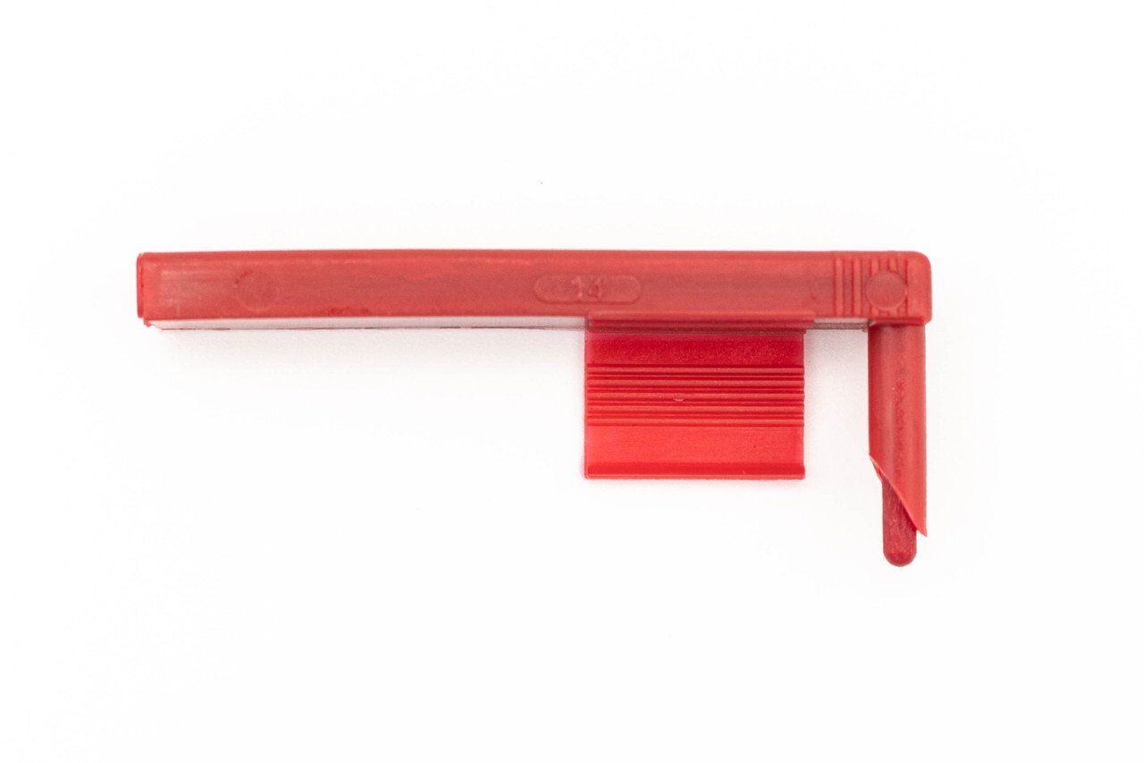 Graphic Controls Red Temperature Pen Chart Recorder, part number 82-79-3312-06, with red ink pens