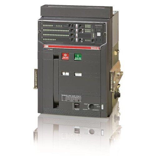 Image of ABB Circuit Breaker, part number E2N12, showing 3P air breaker design with 1250A and 690V ratings